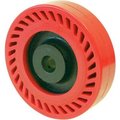Rwm Casters 8in x 2in Omega Wheel with Roller Bearing for 1/2in Axle - UOR-0820-08